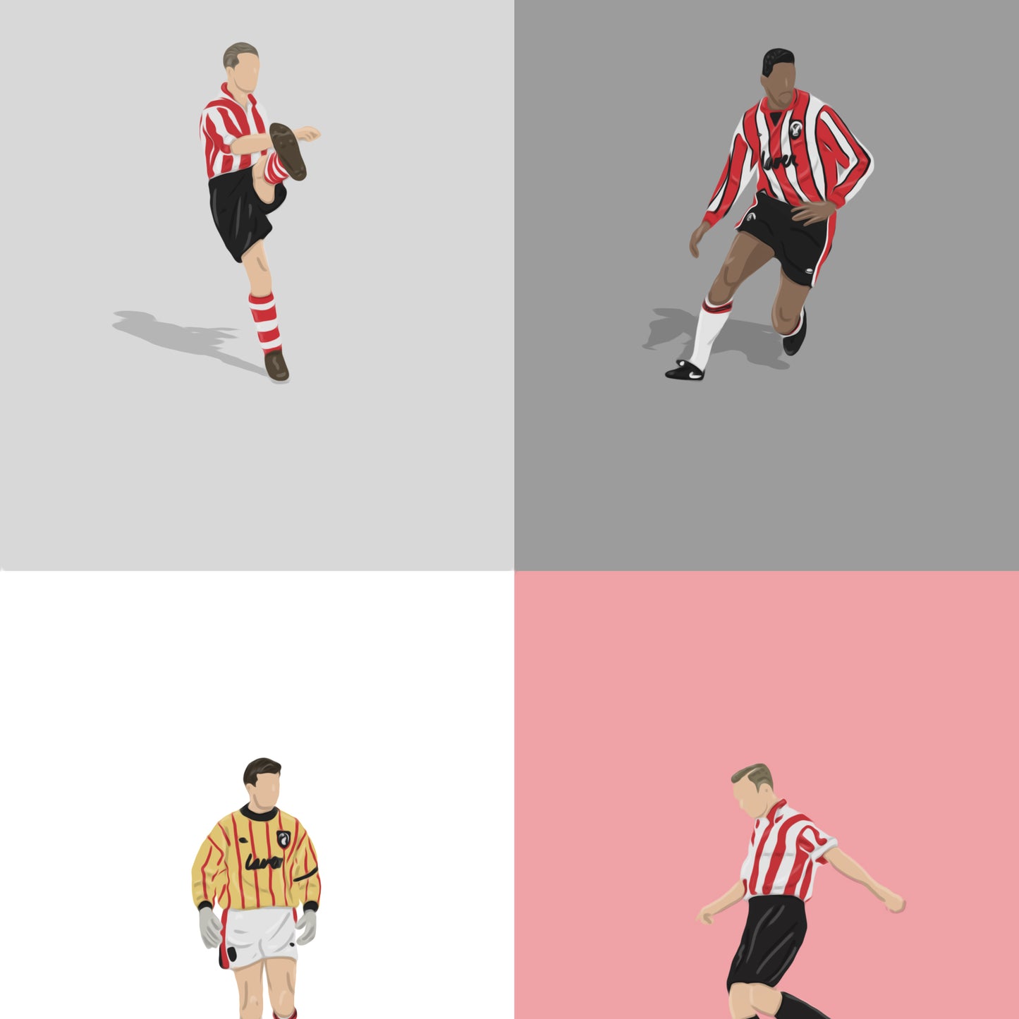 Sheffield United's Greatest Players Print