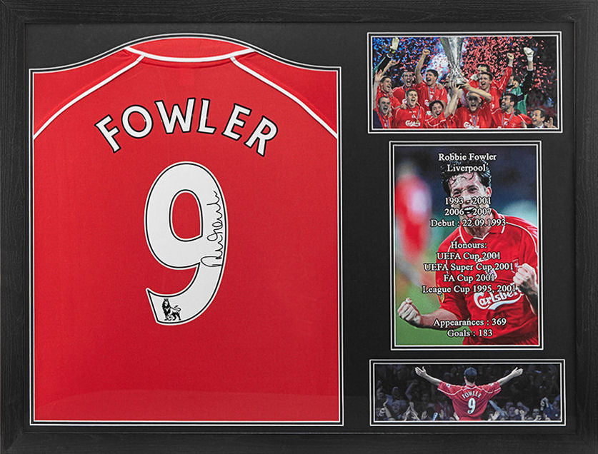 Robbie Fowler Signed Liverpool Shirt - Framed