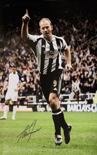 Alan Shearer Signed 30×20 Newcastle United Photo