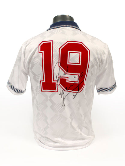 Paul Gascoigne Signed 1990 England World Cup Shirt