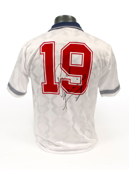 Paul « Gazza » Gascoigne a signé une photo de l'Italie lors de la Coupe du monde 90 - All Star Signings Paul « Gazza » Gascoigne a signé une photo de l'Italie lors de la Coupe du monde 90 - All Star Signings