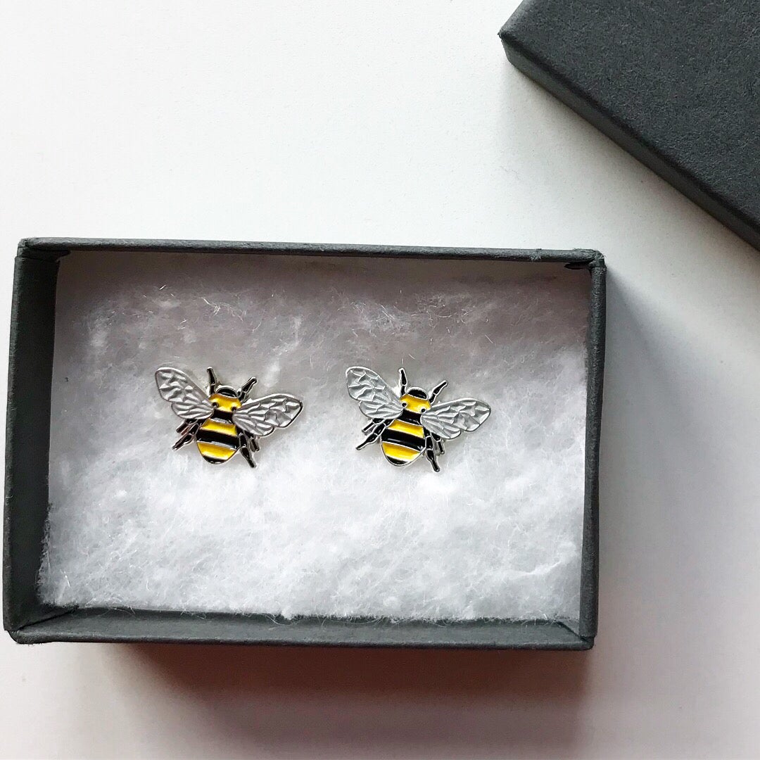 Manchester Bee Stud Earring  Set - The Manchester Bee Co.