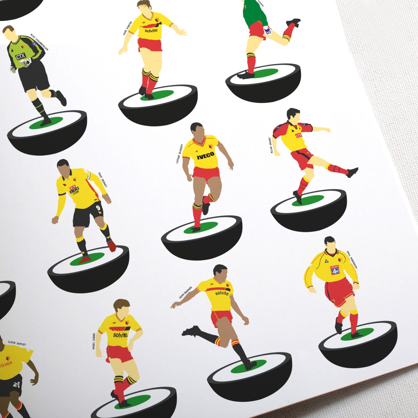 Watford Subbuteo Print