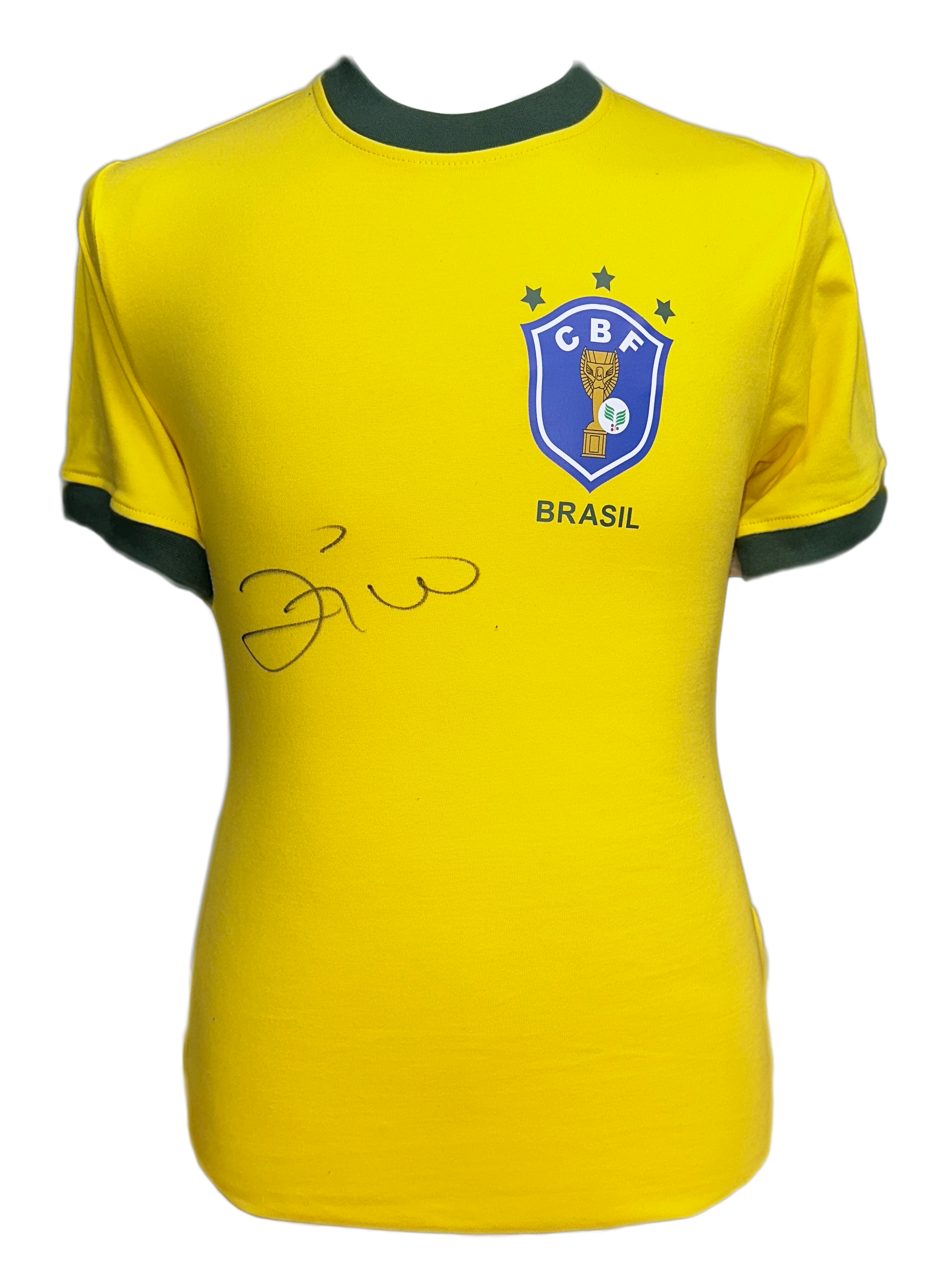 Zico Front Signed Brazil Shirt – National Football Museum Shop