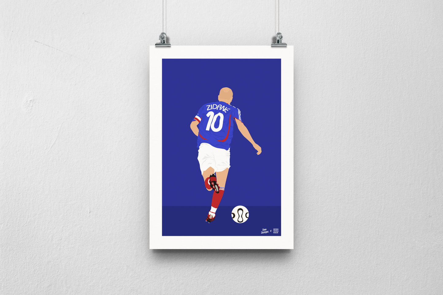 Zidane France A3 Print - DanDesignsGB