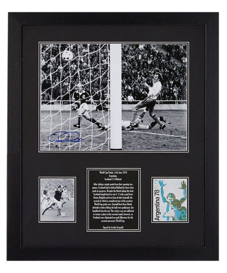 Archie Gemmill Signed 1978 World Cup Photo