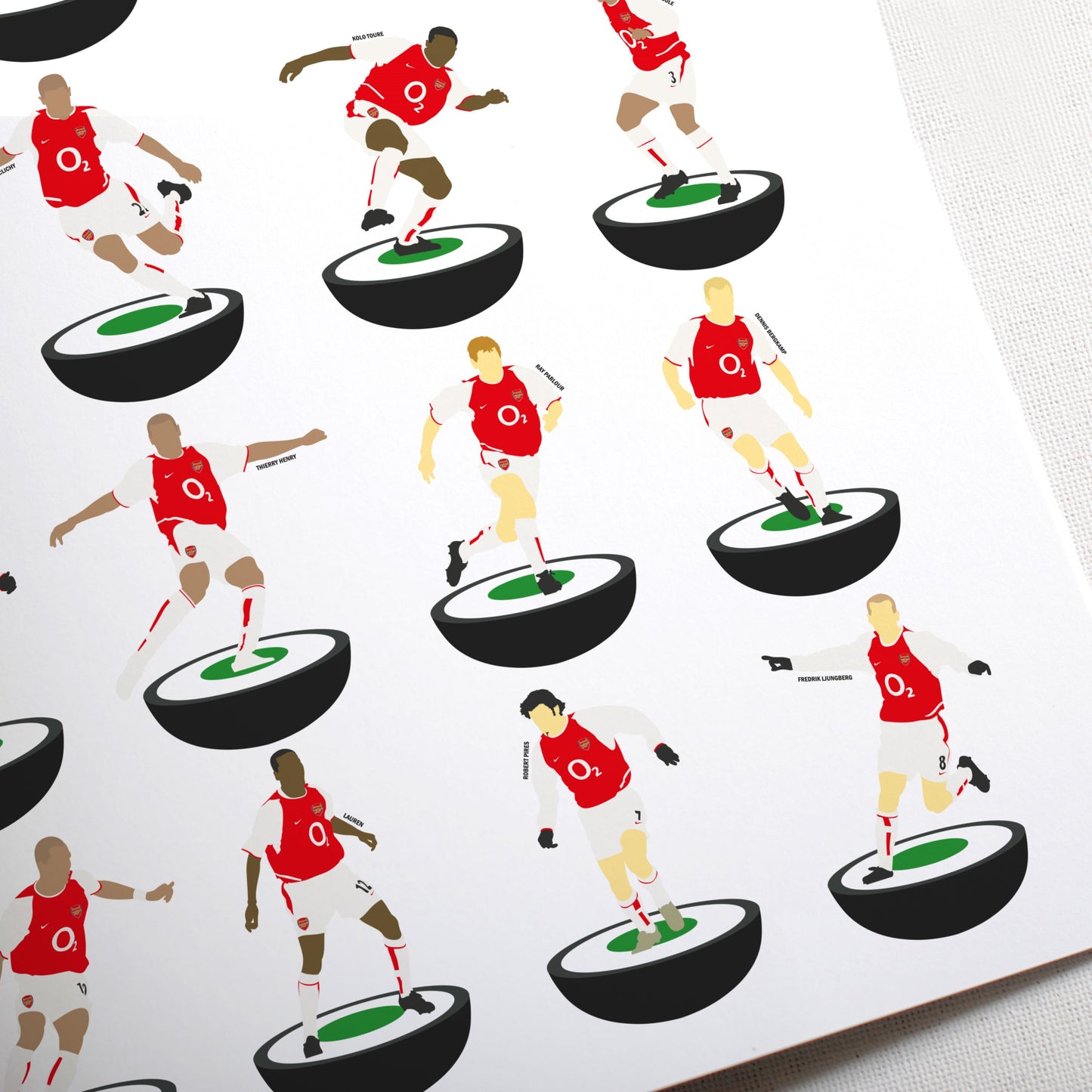 Arsenal Invincibles Subbuteo Print