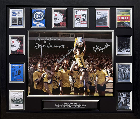 Arsenal 1971 Team Photo Signed by 9
