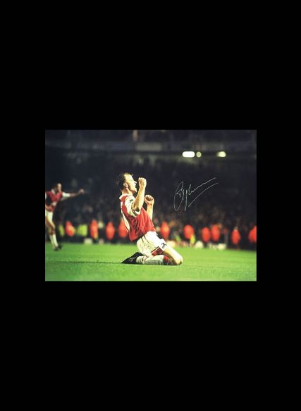 Dennis Bergkamp Signed Arsenal 20″x 30″ Photo