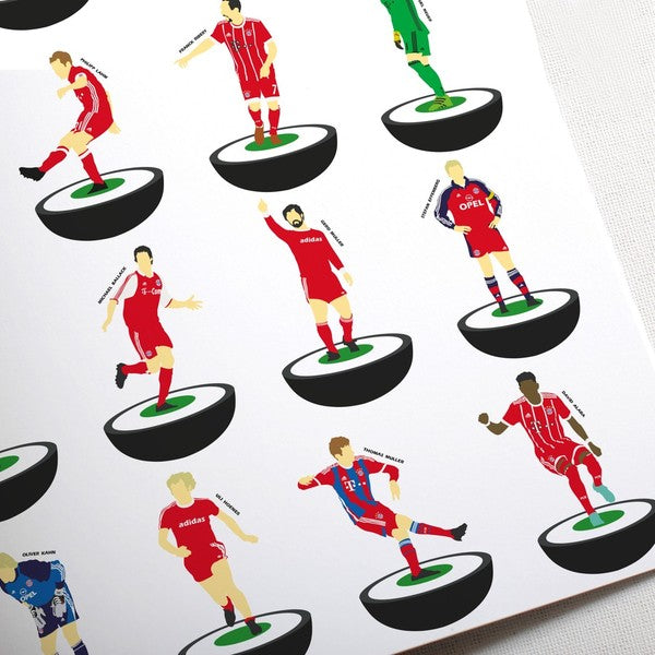 Bayern Munich Subbuteo Print