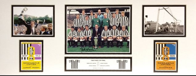 Bobby Moncur Newcastle United 1969 Fairs Cup Final Signed Storyboard