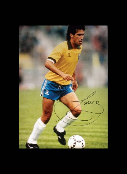 Careca Signed 1986 World Cup Photo