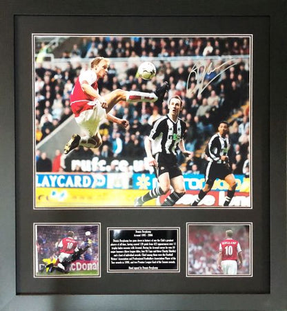 Dennis Bergkamp Signed Arsenal Photo