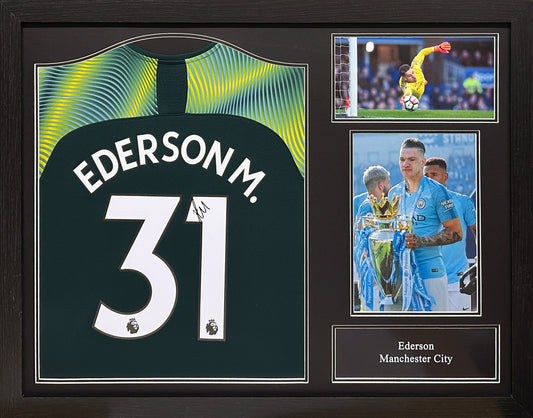 Ederson Manchester City Signed Shirt