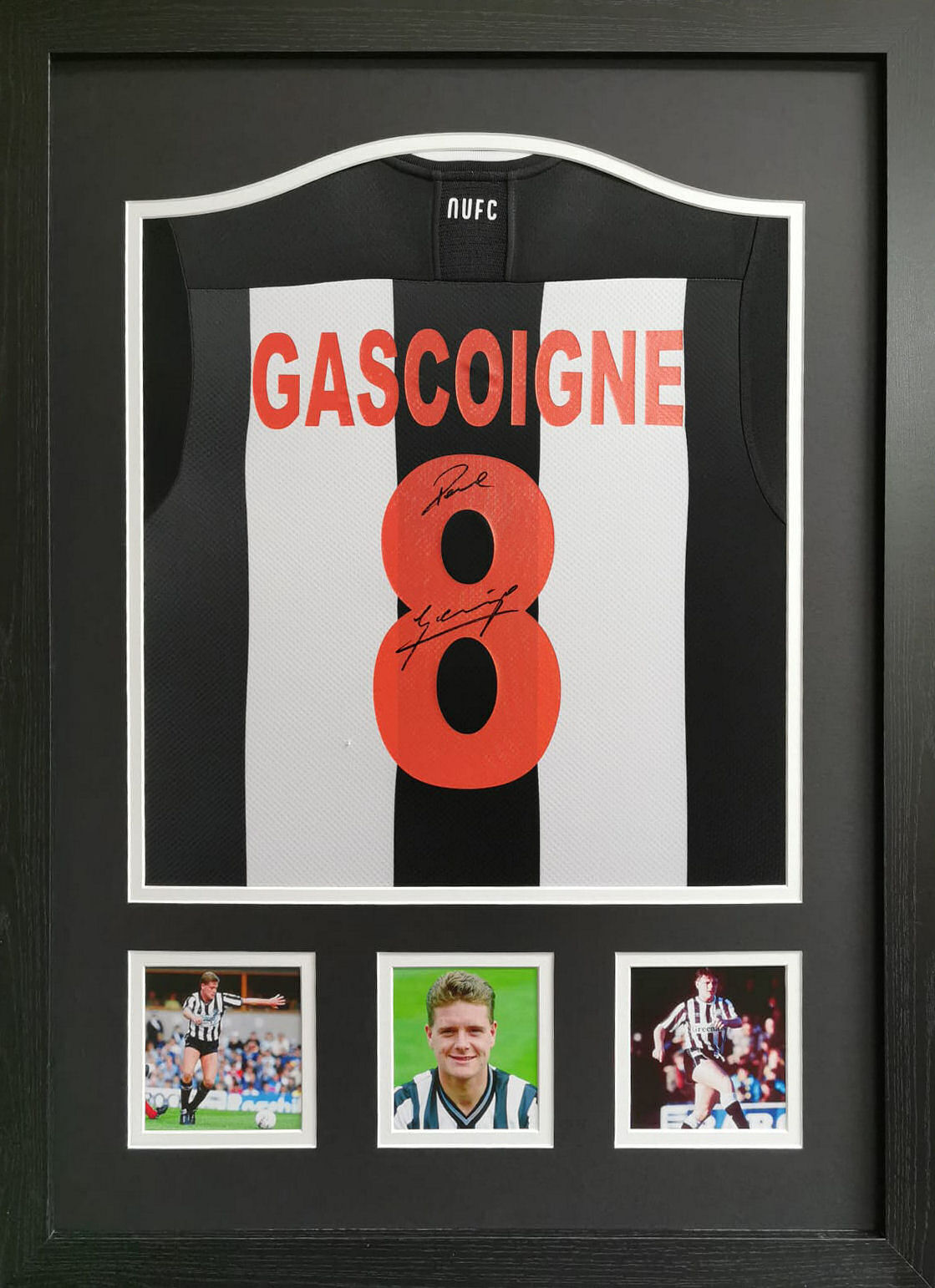 Paul Gascoigne Signed Newcastle United Shirt