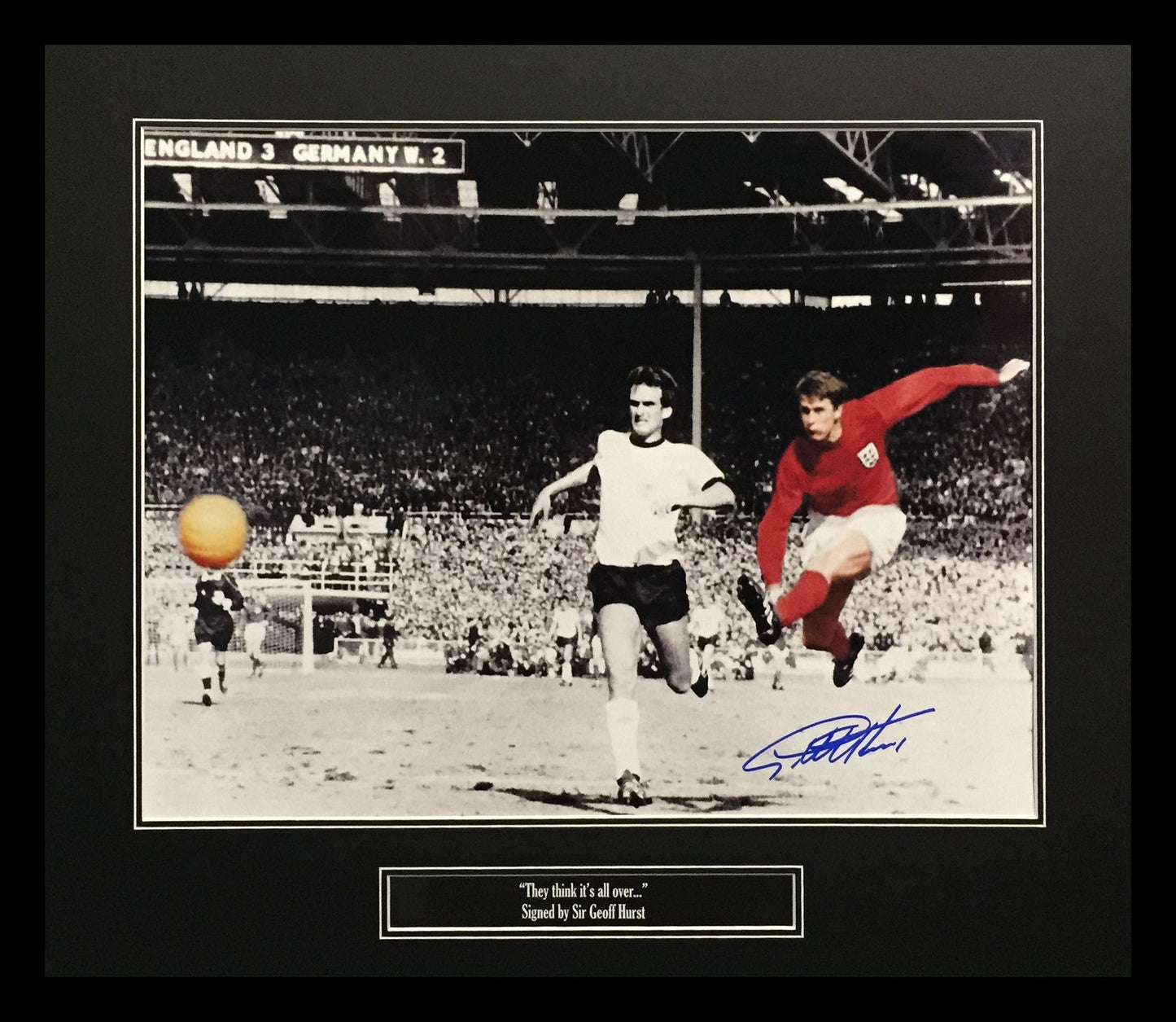 Sir Geoff Hurst England 1966 Signed Photo