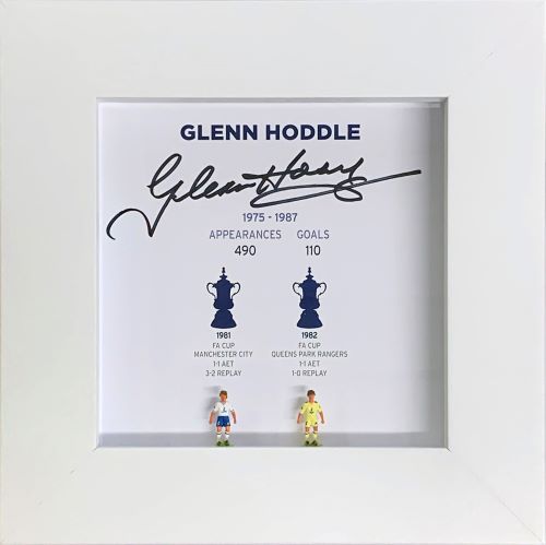 Glenn Hoddle Signed Hand Painted Subbuteo Career Display
