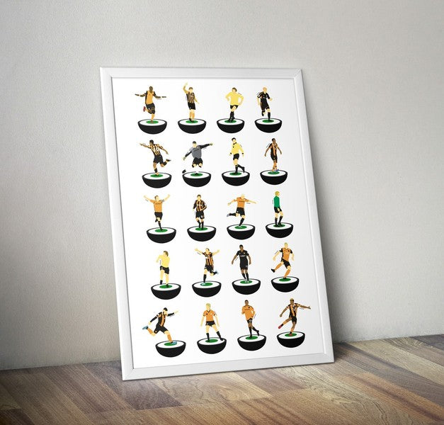 Hull City Subbuteo Print