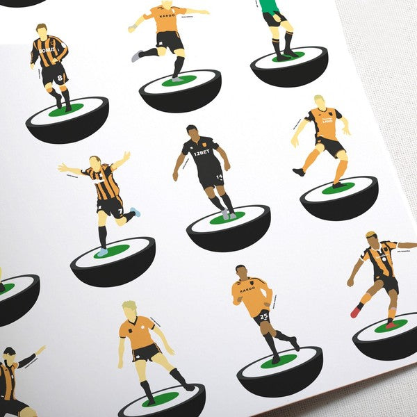 Hull City Subbuteo Print