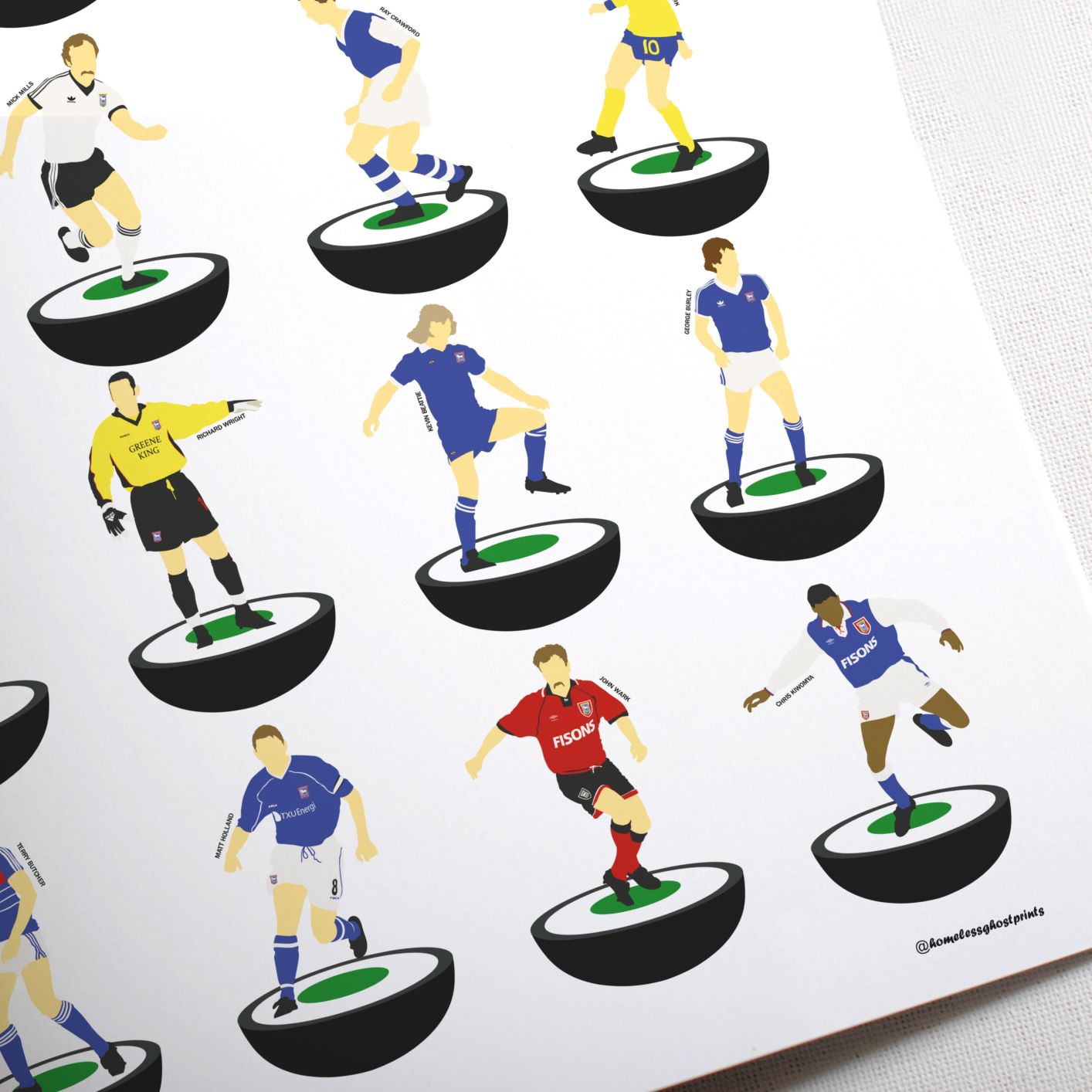 Ipswich Town Subbuteo Print