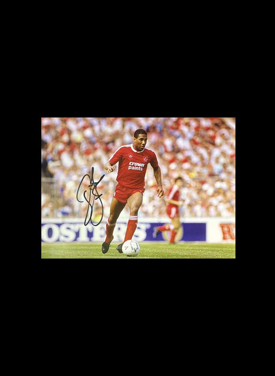 John Barnes Signed Liverpool Photo