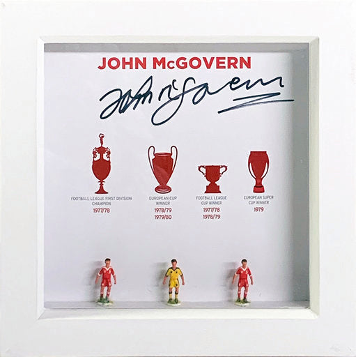 John McGovern Signed Hand Painted Nottingham Forest Subbuteo Display