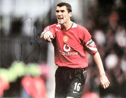 Roy Keane Signed Manchester United Photo