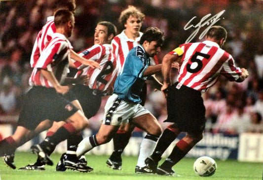 Georgi Kinkladze Signed Manchester City Photo