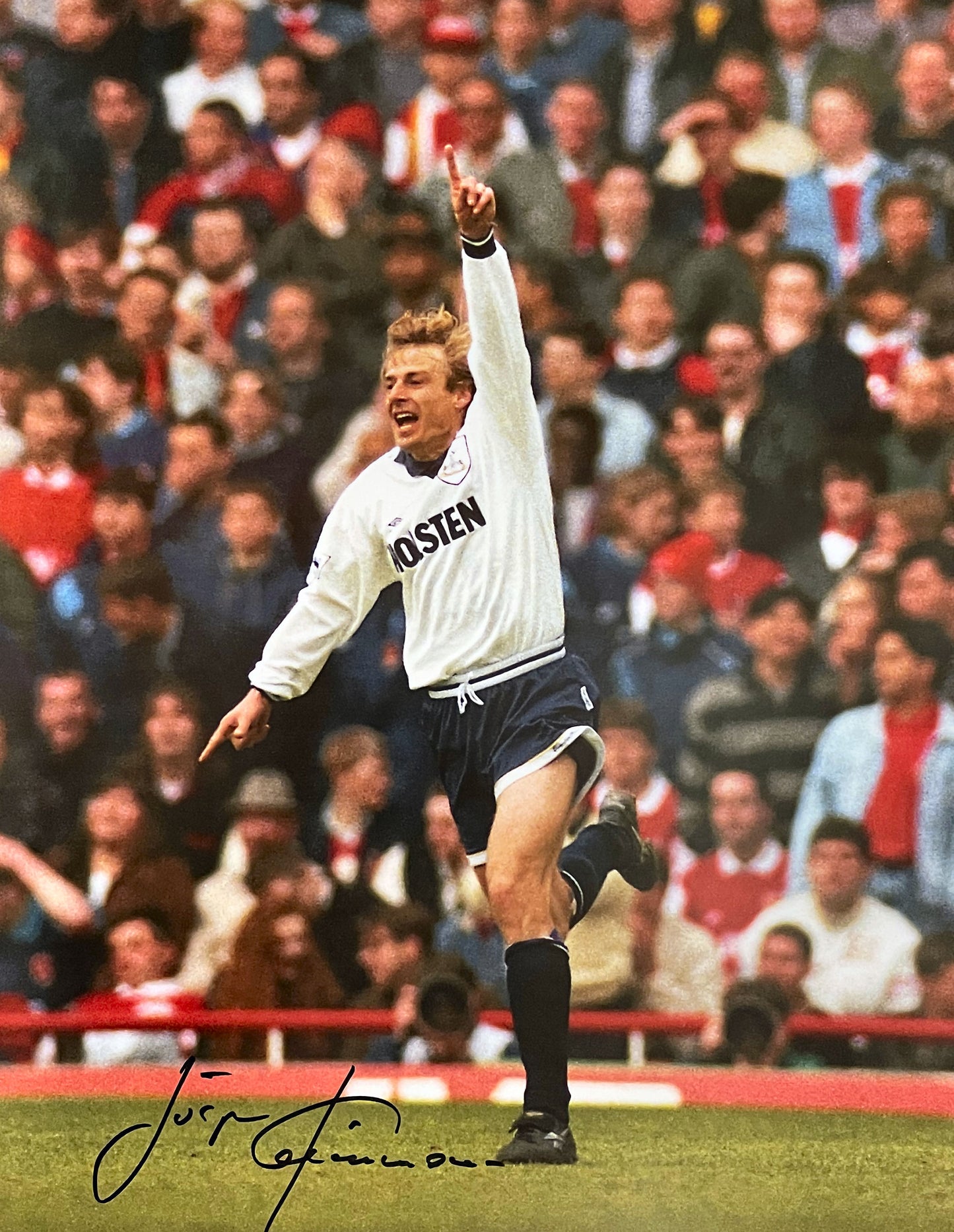 Jürgen Klinsmann Signed Tottenham Photo