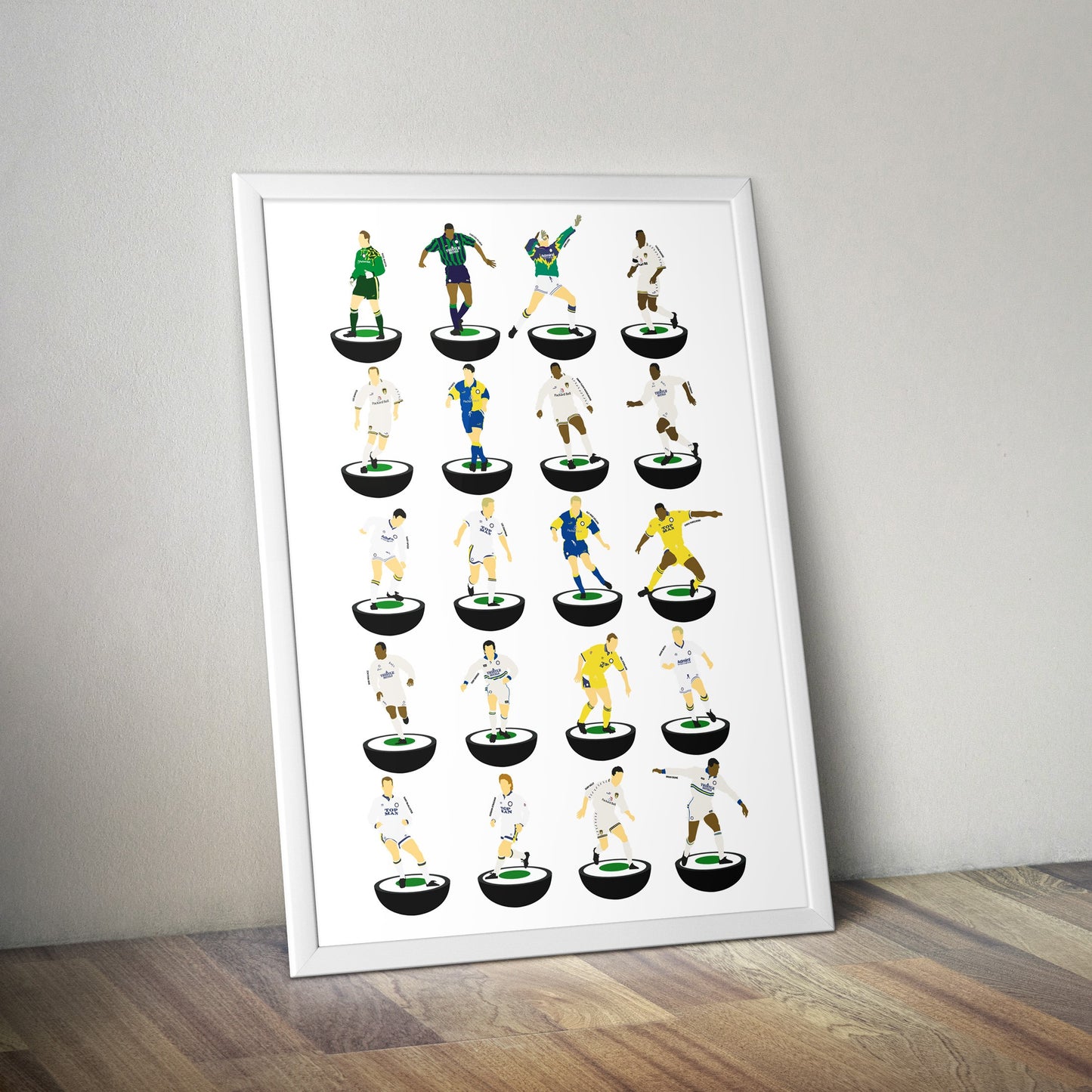 Leeds United 1990’s Subbuteo Print