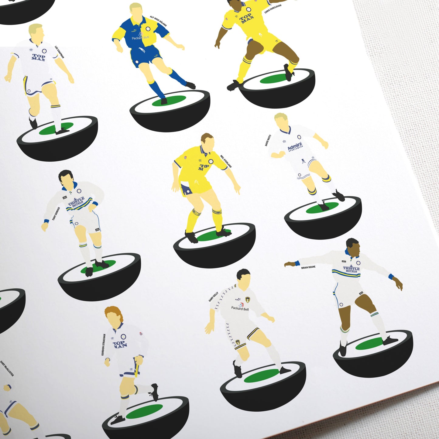 Leeds United 1990’s Subbuteo Print