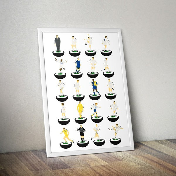 Leeds United Legends Subbuteo Print