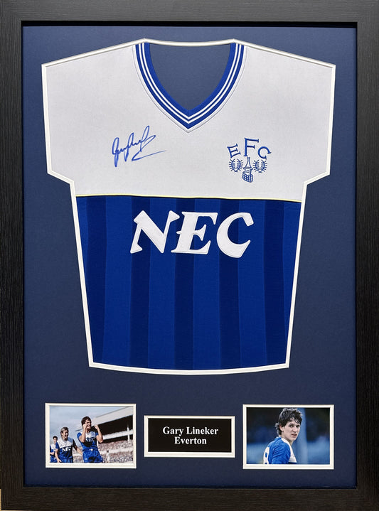 Gary Lineker Signed 1985 Everton Shirt