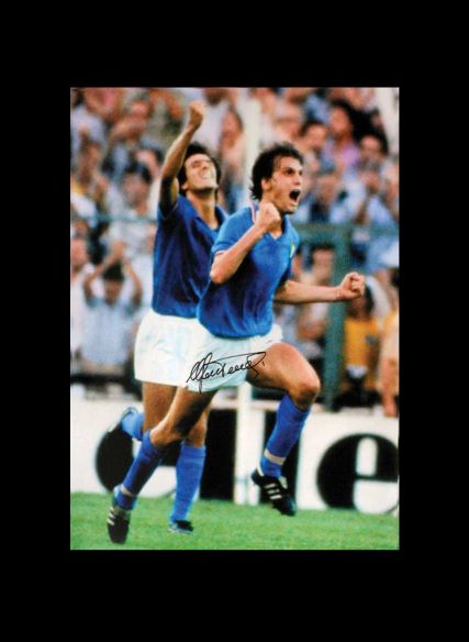Marco Tardelli Signed 1982 World Cup Final Photo