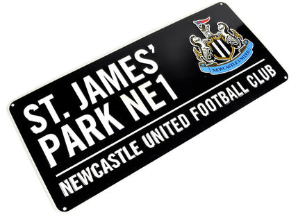 Newcastle United Metal Street Sign