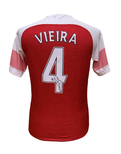 Patrick Vieira Signed Arsenal Shirt