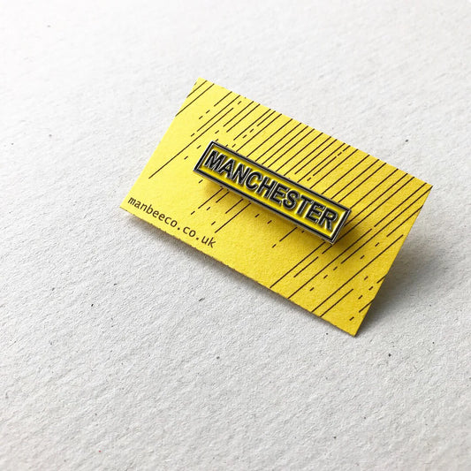 Manchester Enamel Pin Bar Badge - The Manchester Bee Co.