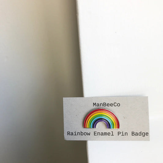 Rainbow Arch Pin Badge - The Manchester Bee Co.