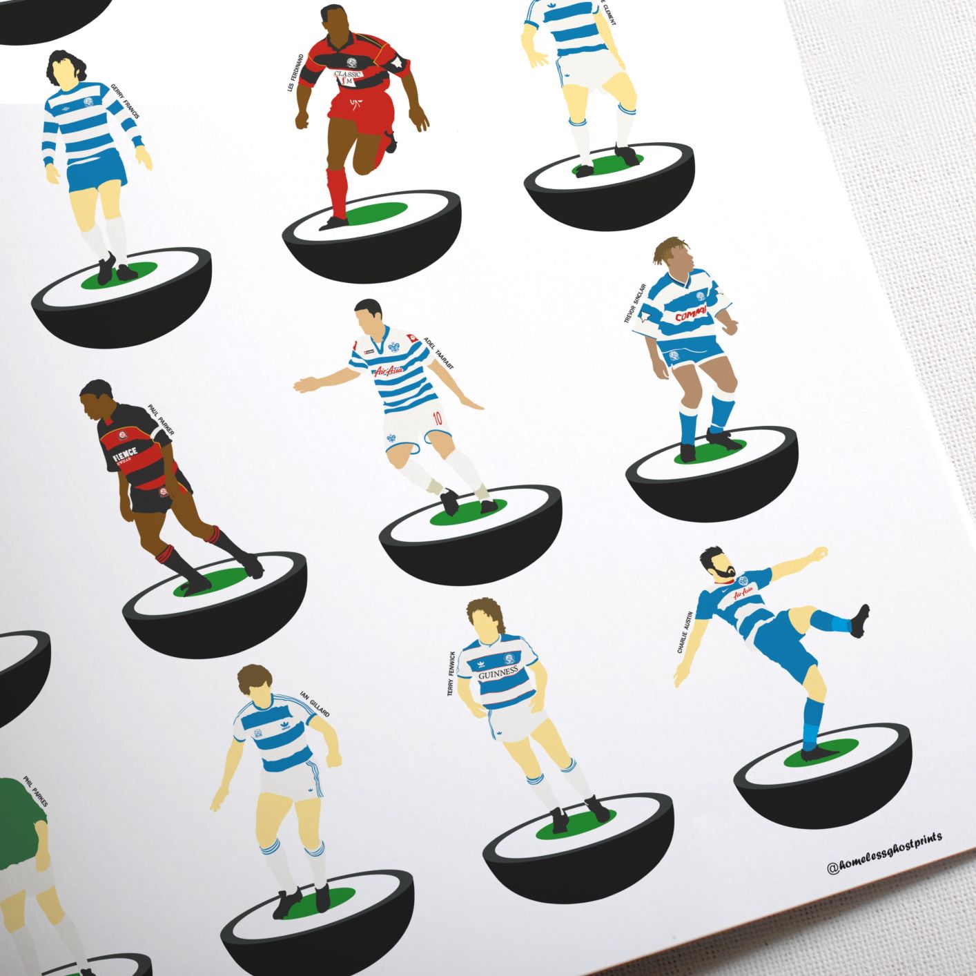 QPR Subbuteo Print