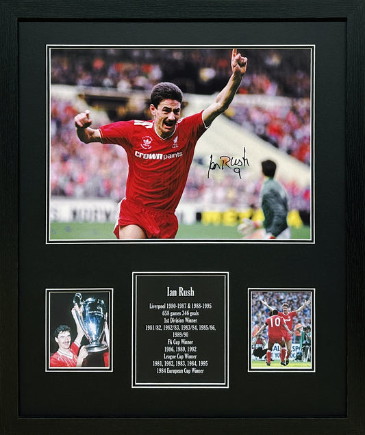 Ian Rush Signed Liverpool Photo