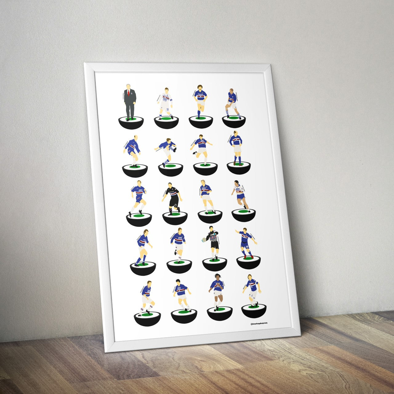 Sampdoria Subbuteo Print