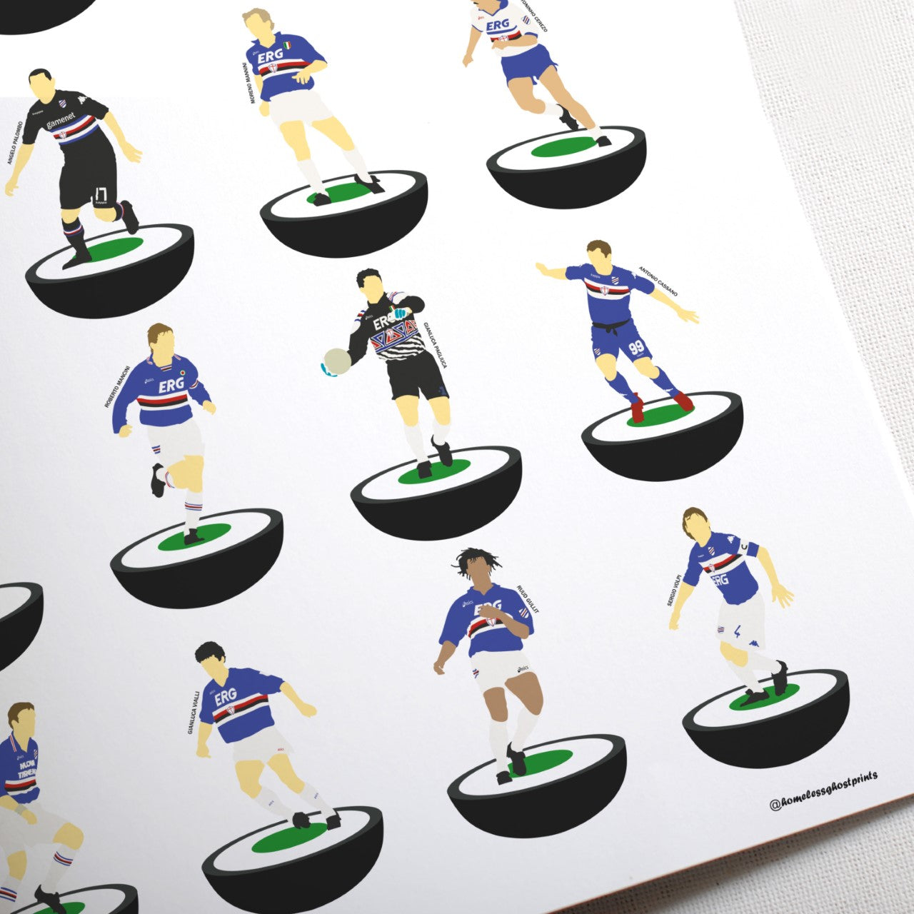 Sampdoria Subbuteo Print