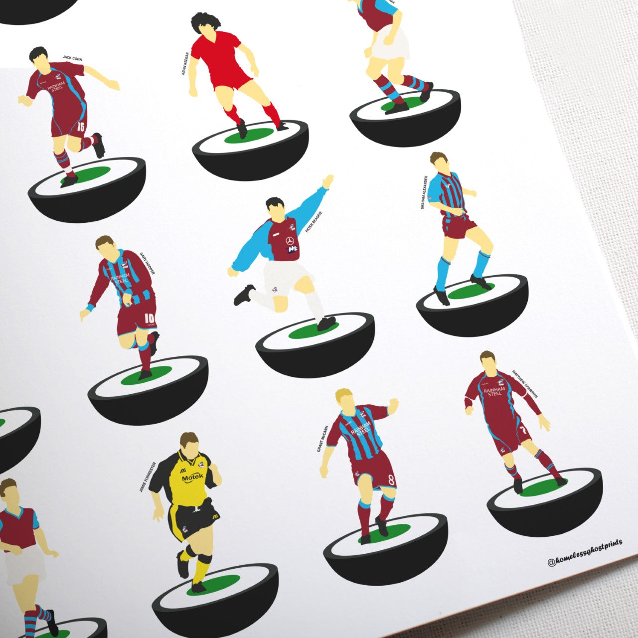 Scunthorpe United Subbuteo Print