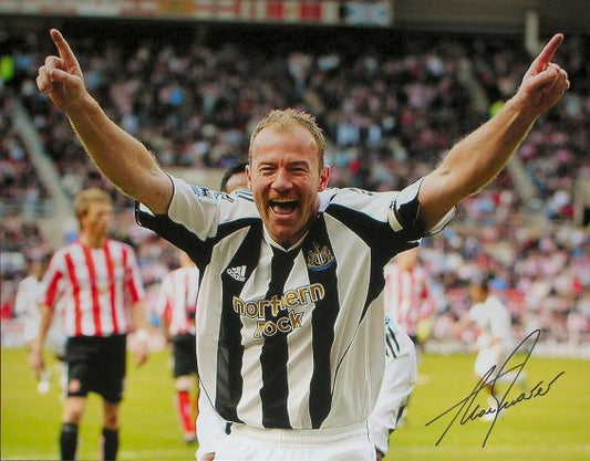 Alan Shearer Signed 16×20 Newcastle United Photo