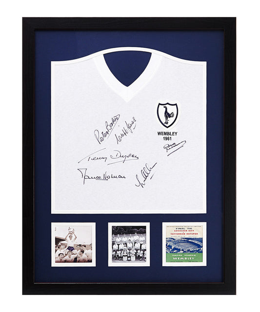 Tottenham Hotspur 1961 Signed Shirt - Framed