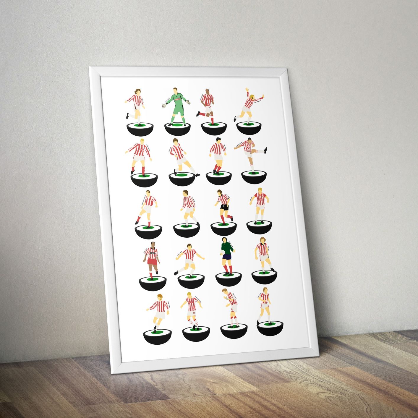 Stoke City Subbuteo Print