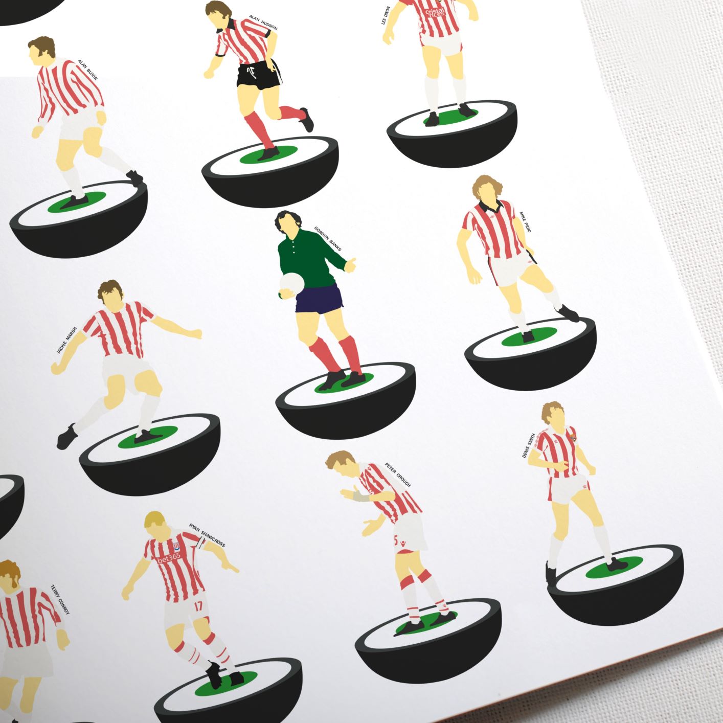 Stoke City Subbuteo Print