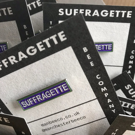 Suffragette Pin Bar Badge - The Manchester Bee Co.