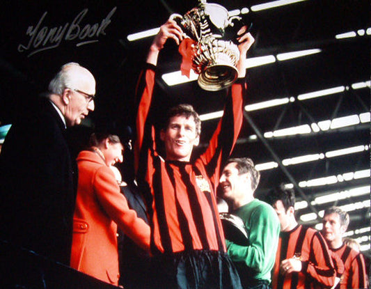 Tony Book Signed 1969 FA Cup Final Manchester City Photo
