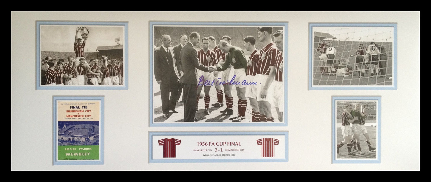 Bert Trautmann FA Cup Signed Manchester City Storyboard